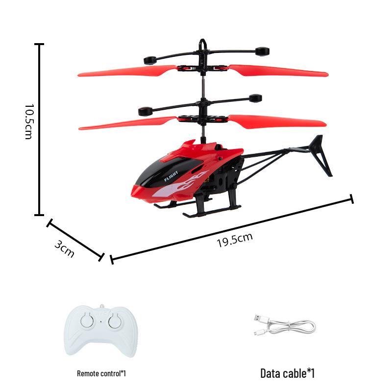 Gesture-Controlled Helicopter Toy for Kids - Novelty Sensing Airplane
