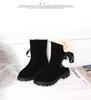 2025 Winter Girls' Slip-on Cotton Snow Boots - Fashionable Princess Style for Middle & Older Children