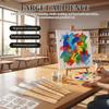 6Pcs Nylon Stencil Brushes Set with Wood Handle Art Painting Watercolor Gouache Painting Brush for Watercolor Paint Art Supplies