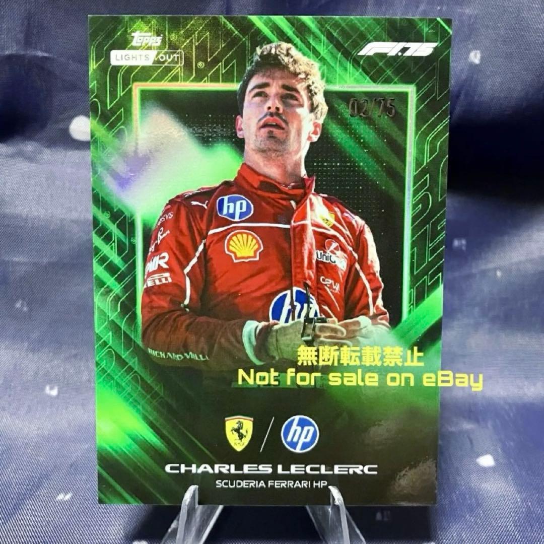 Used Topps lights out F1 2025 Charles Leclerc