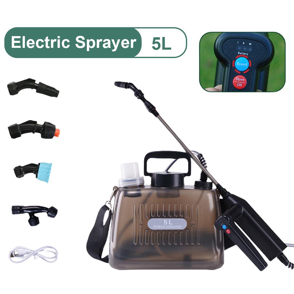 

5L/8L Electric Sprayer Backpack Agricultural Sprayer with 4 Nozzles High-Pressure Pesticide Sprayer Garden Watering Machine