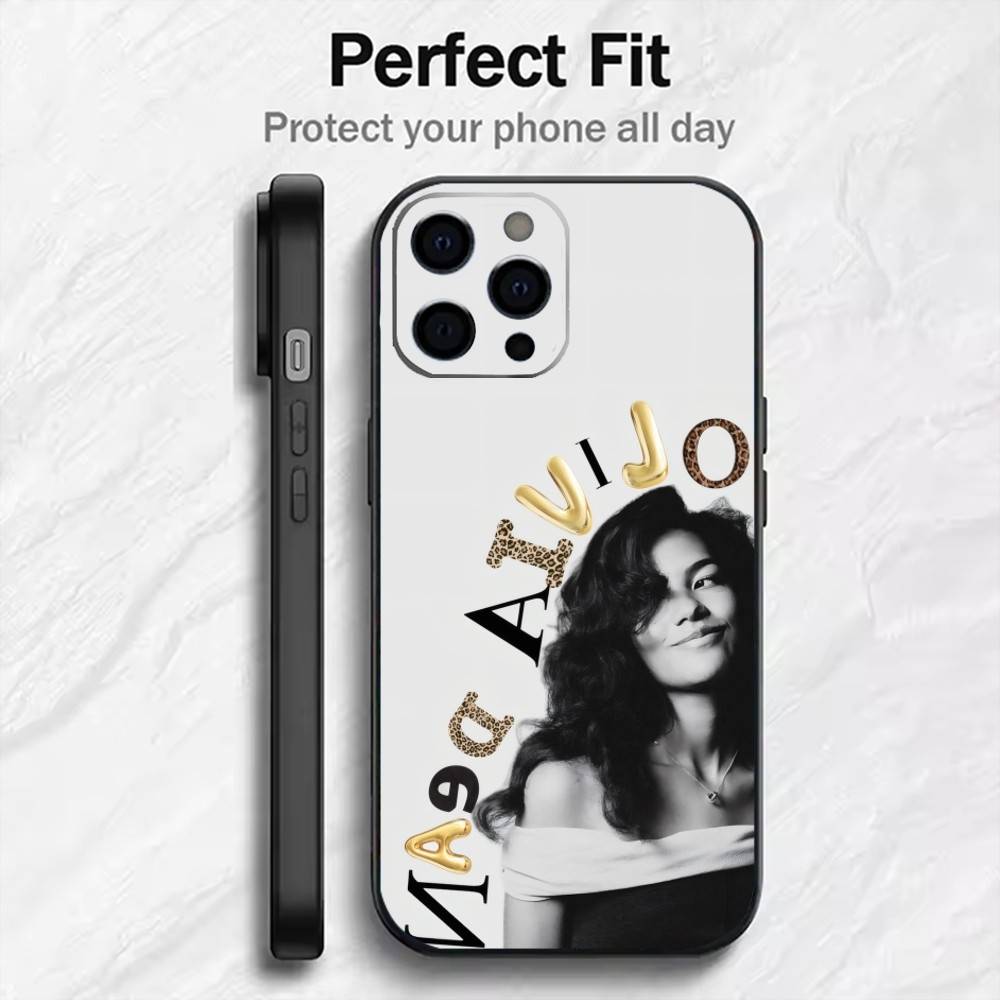 SO EASY O-Olivia D-Dean Singer Phone Case For iPhone17,16,15,14,13,12 Plus,Max Soft Silicone Black Cover