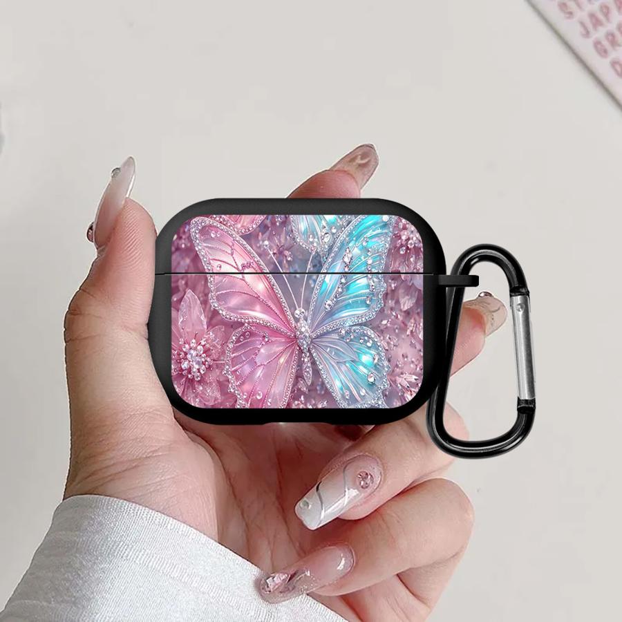 

Earphone Cases Cover Case For Airpods 2 Pro2 Pro3 1 Pro 3 4 Pink And Blue Butterflies Airpods Pro 3