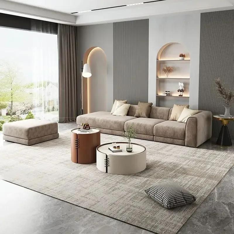 Italian Light Luxury Tea Table,  Small Unit, Modern and Simple Saddle Tea Table, Creative Combination of Tea Table Size