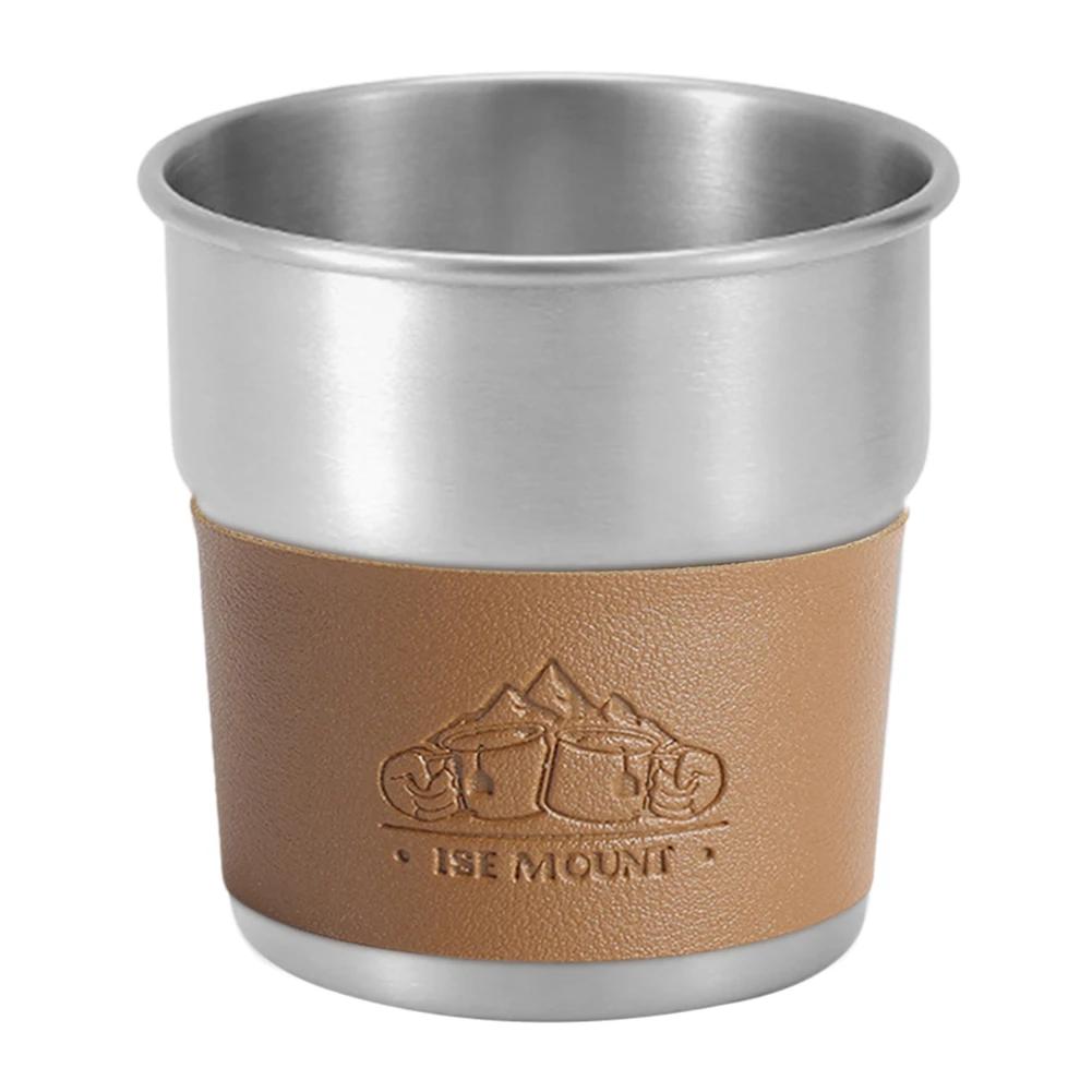 300ML Beer Wine Cups Stainless Steel Camping Cup Coffee Cup Portable Lightweight for Home and Outdoor Use