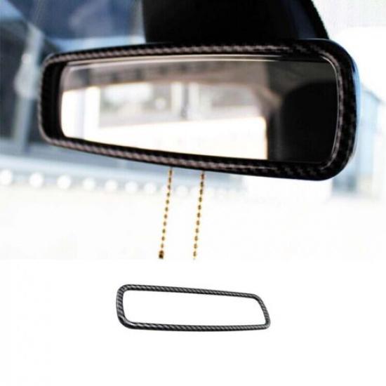 2015- Carbon Fiber ABS Interior Rearview Mirror Cover For Benz Smart Fortwo