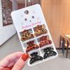 6Pcs Hair Clip Set Vintage Leopard Acrylic Hair Claws Small Hairpin Hairpieces for Women and Girls Fashion Accessories