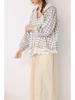 Cherry Blossom Plaid Hooded Shirt - Spring/Summer 2026 Collection