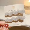 2pcs/set Acetate Hair Clips Pastel Color Wave Geometric Barrettes Women Hair Accessories Side Pins Hairpin