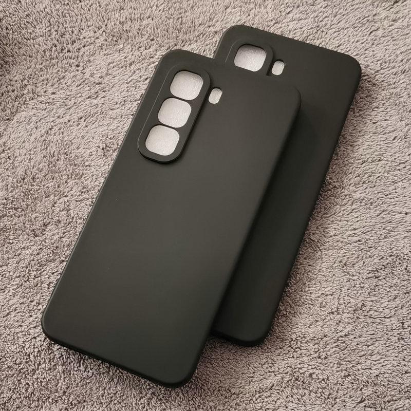 For Infinix Hot 50 Pro Plus Pro+ 4G 5G Case Black Matte Soft TPU Back Phone Cover for Infinix Hot 50i 50 Smart 9 Cases Shells