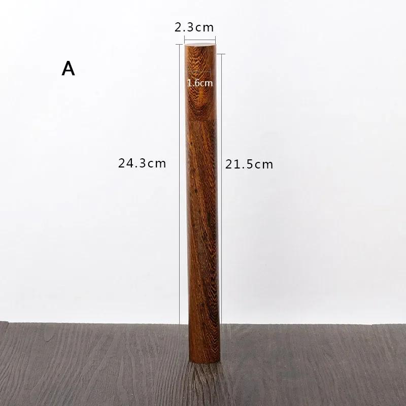 Wooden 5g/10g/20g Rosewood Incense Sticks Storage Tube Portable Wood Box, Can Put 10cm/21cm Sandalwood OUD Incense