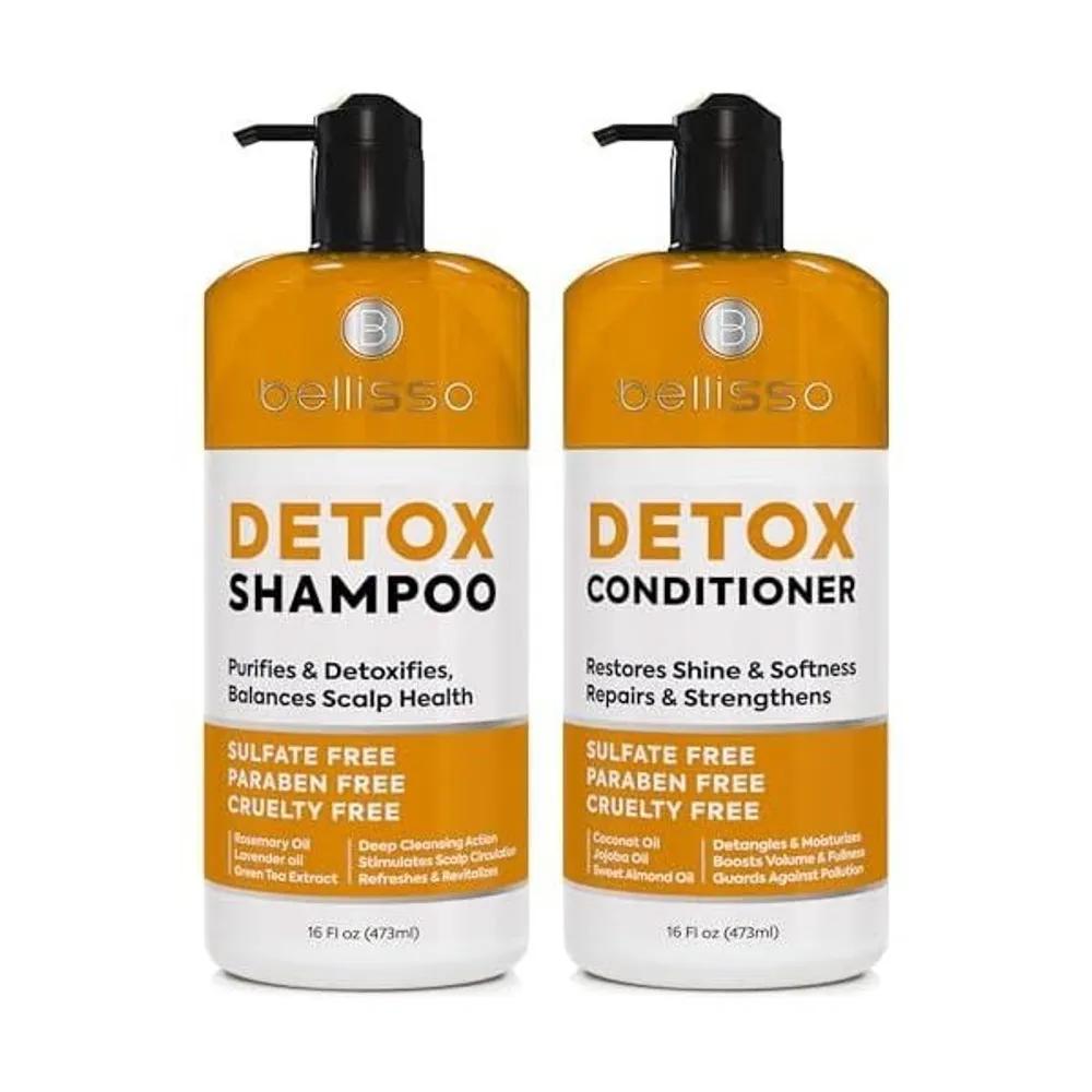 [6 Ароматов] Набор Шампунь + Кондиционер Bellisso Purple Platinum 473 мл Каждый Detox