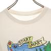 OLD 90s Print Short sleeve T-shirt White Men's Used