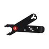 Fahrrad Kettennietzange Aluminiumlegierung 4 in 1 Multifunktionales Reparaturwerkzeug Kettenzange Klemme Schwarz