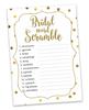 Inkdotpot 50A  Gold ConfettiA  BingoA  GameA  CardsA  For Bridal Wedding Shower Bachelorette Party Bulk Blank Square Fill In Gift