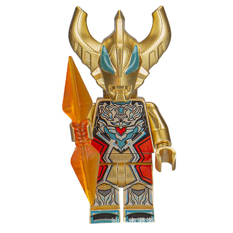 Ninja Warrior Superhero Doll With Weapon Single Building Block Assembly Toy