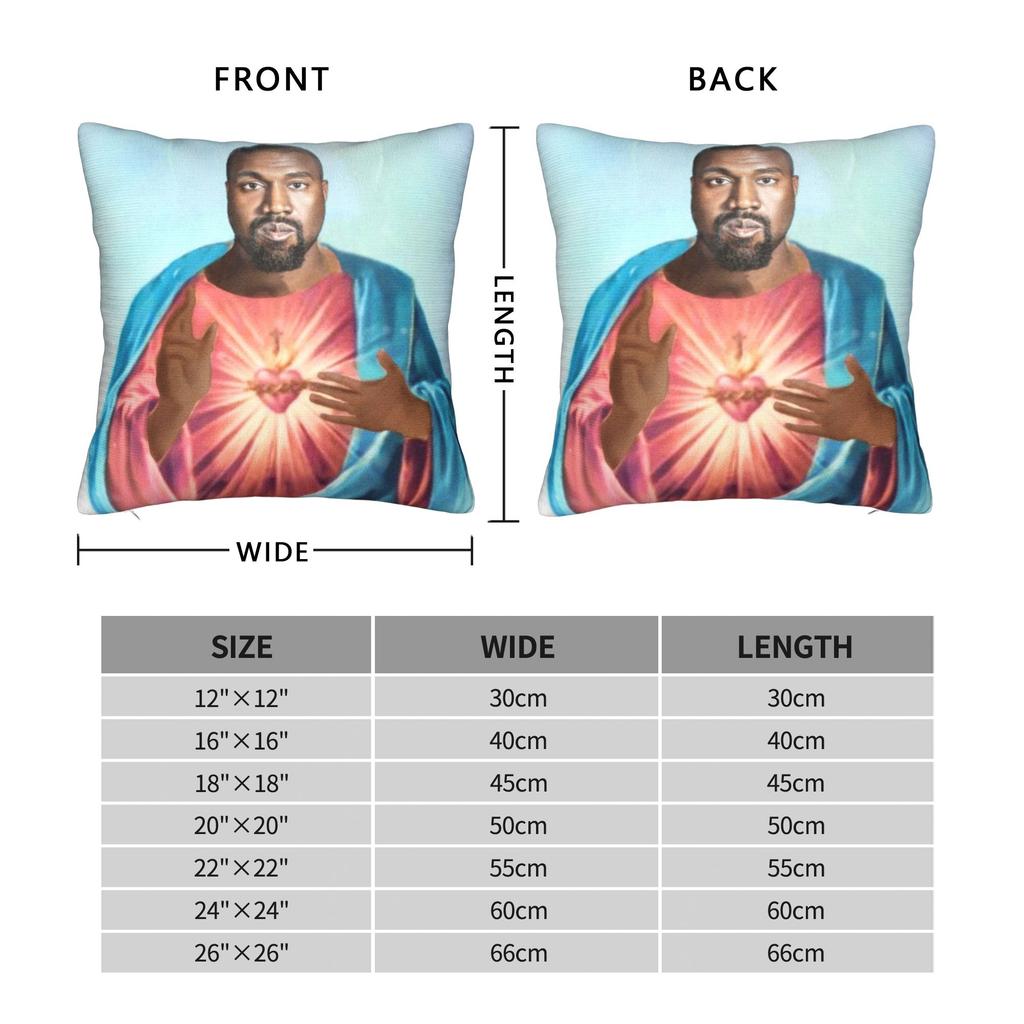 Federe Meme Divertenti K-kanyes W-wests Accessori Copricuscino Stampato Decorazione Federa Letto Multimisura