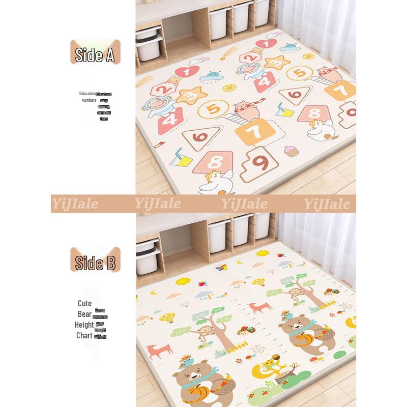 Thick Infant Crawling Mat: Full-Size Foam Floor Mat for Babies and Kids