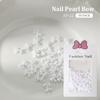 30 Pcs Nail Art Jewelry White Pearlescent Butterfly Jewelry 3D Nail Art Decoration Accessories Supplies For Diy Manicure Design