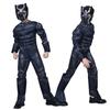 Black Panther Children's Men's Costume Halloween Party Dance Anime Film and Television Performance Dress Up Decoration Performance Costume