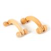 1PC Wooden Handheld Body Roller 4 Wheels Balls Massager Arm Leg Back Foot Hand Neck Shoulder Muscle Pain Relief Massage Tool