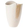 Marui Seito Shigaraki Ware Hechimon Flower Vase, Large, Vertical, White Cosmetic Kirara, Ceramic, MR-1-2572