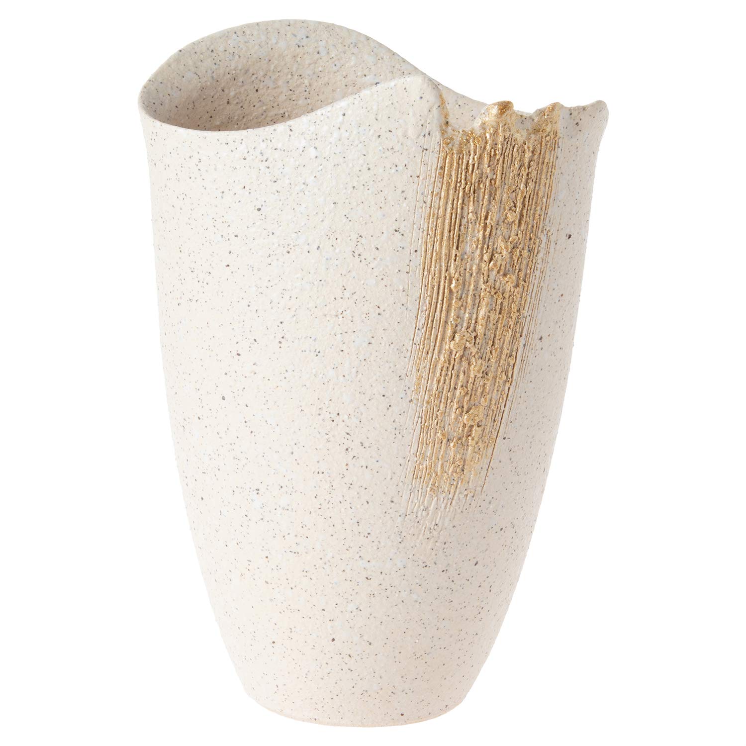 

Marui Seito Shigaraki Ware Hechimon Flower White Cosmetic Vase, Large, Vertical, Kirara, Ceramic, MR-1-2572