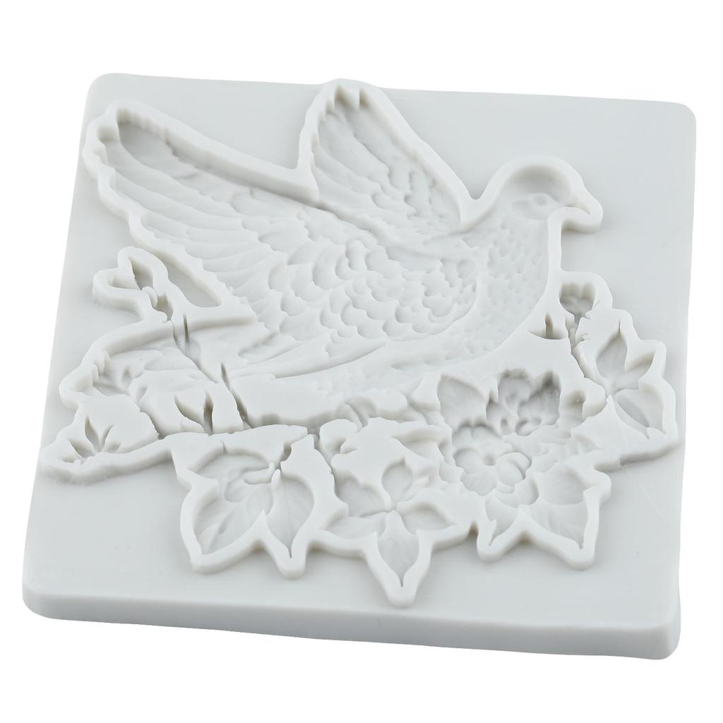 Bird Flower Branches Silicone Molds Bird Fondant Mold Cake Decorating Tools Cupcake Topper Candy Chocolate Gumpaste Mold