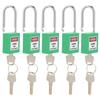 5Sets 38mm Padlock Lockout Tagout HardWearing with 10 Keys Writable Label for Machine Building