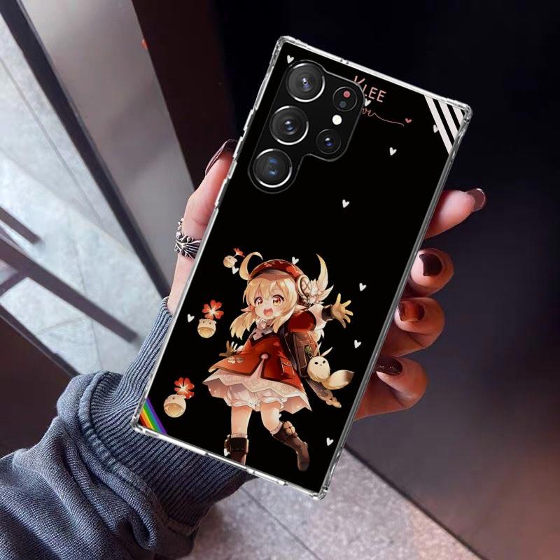 Genshin Impact Klee Phone Case For Samsung Galaxy S26 S25 Edge S24 S23 Ultra S22 Plus S21 S20 FE Soft TPU Back Cover Funda Galax