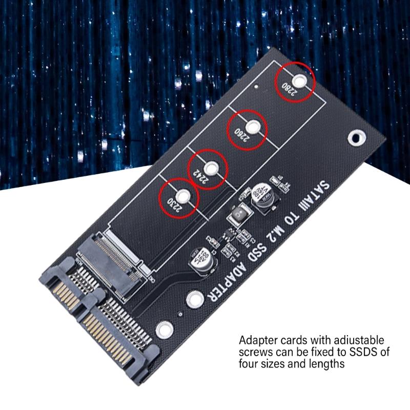 M.2 SATA NGFF to SATA3.0 Hard Drive Adapters Board M.2 to SATA Adapters M.2 NGFF to SATA3.0 SSD Adapters B Key NGFF SSD