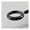 Black Moissanite Band Ring Wedding Jewelry
