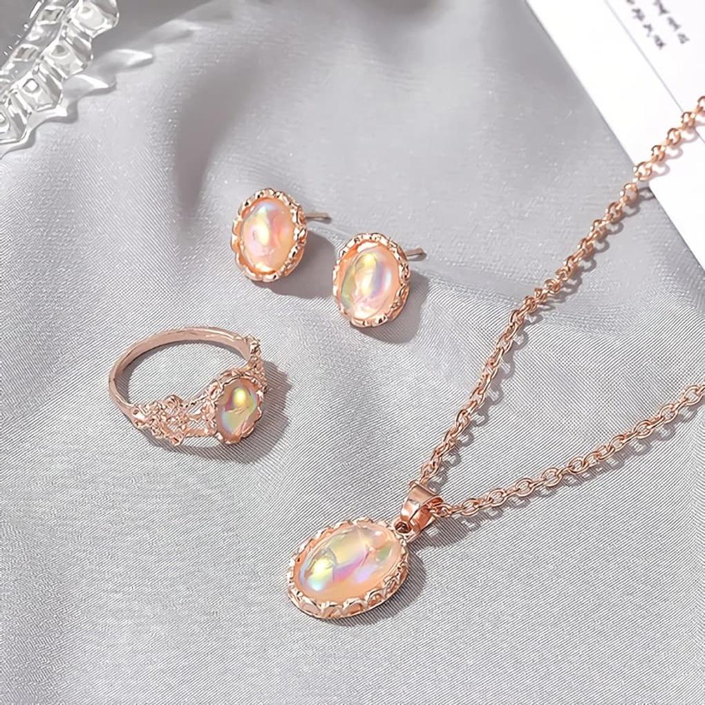 

Women s Rainbow Jewelry Earrings Set