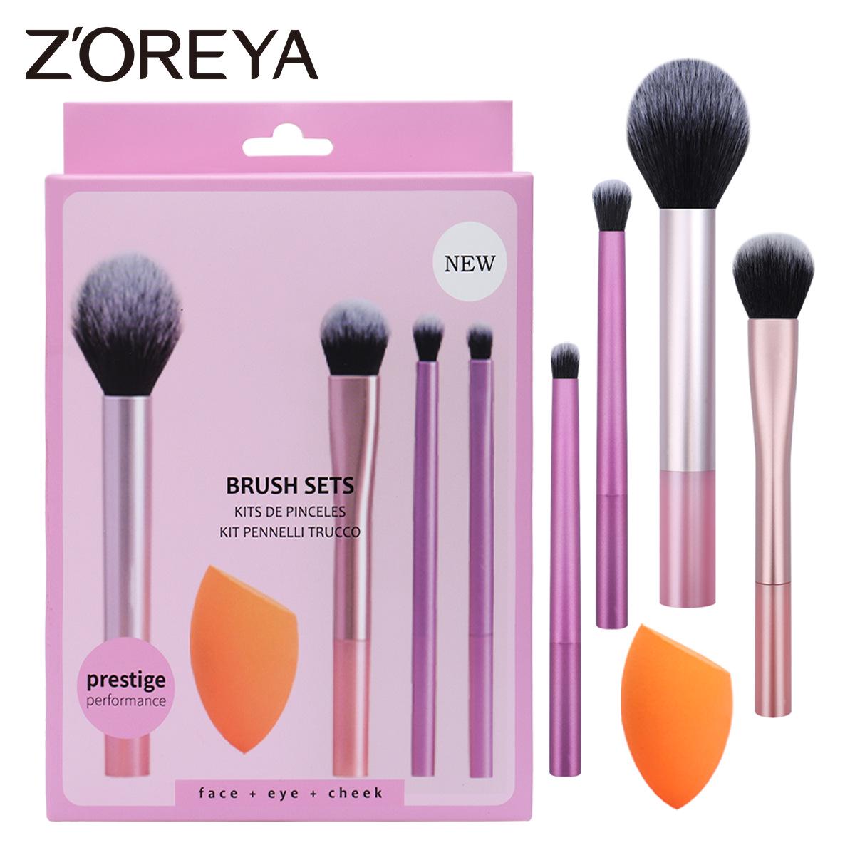 

RT Large Round Head Loose Powder Brush & Makeup Sponge Combo Set