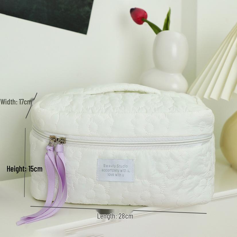 2023 Roztomilá taštička na péči o pleť a make-up v barvách bonbónů - Velká kapacita, přenosná, ve stylu Ins pro ženy