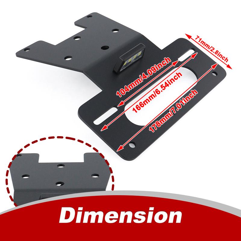 For HONDA MONKEY 125 2018 2024-2026 Motorcycle License Plate Holder Bracket Tail Tidy Fender Eliminator