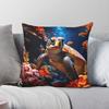 Sea Turtle In Coral Reef Pillowcase Polyester Linen Velvet Creative Zip Decorative Sofa Seater Cushion Cover X