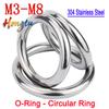 Anneau en O circulaire en acier inoxydable 304 sans soudure Anneau de levage circulaire Bague d'assemblage solide M3-M8