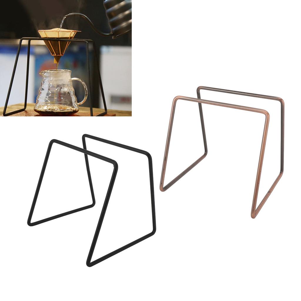 Metal Coffee Filter Cup Holder Pour Over Coffee Filter Dripper Stand Filter Paper Holder Set