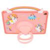 Tablet Case For iPad 10.2 (2021)/(2020)/(2019)/Air 10.5 inch (2019) Handle Rotating Kickstand Unicorn Silicone Cover