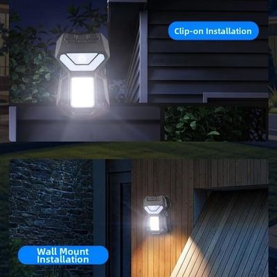 Waterproof Solar Garden Lights Motion Sensor Solar Powered Solar Clip-on Lamp Super Bright Rechargeable Garden Wall Light