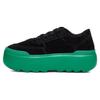 Comfortable Color Block Lace-Up Platform Shoes Women Shoes Black Green 1135010-BEGN