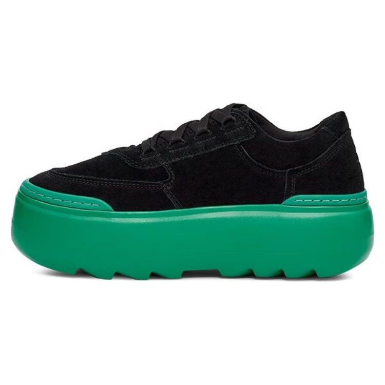 

UGG Comfortable Color Block Lace-Up Platform Shoes Women Shoes Black Green 1135010-BEGN