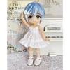 rakulifey Obitsu 11 Outfit, OB11 Size Dress, 11cm Obitsu Doll Dress, 5 Colors (White)