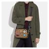 Coach Crossbody Bag Disney Disney Joint Model Jamie 25 Classic Presbyopic Zipper Cartoon Logo Decoration Coated Canvas and Leather Medium Women's Dark