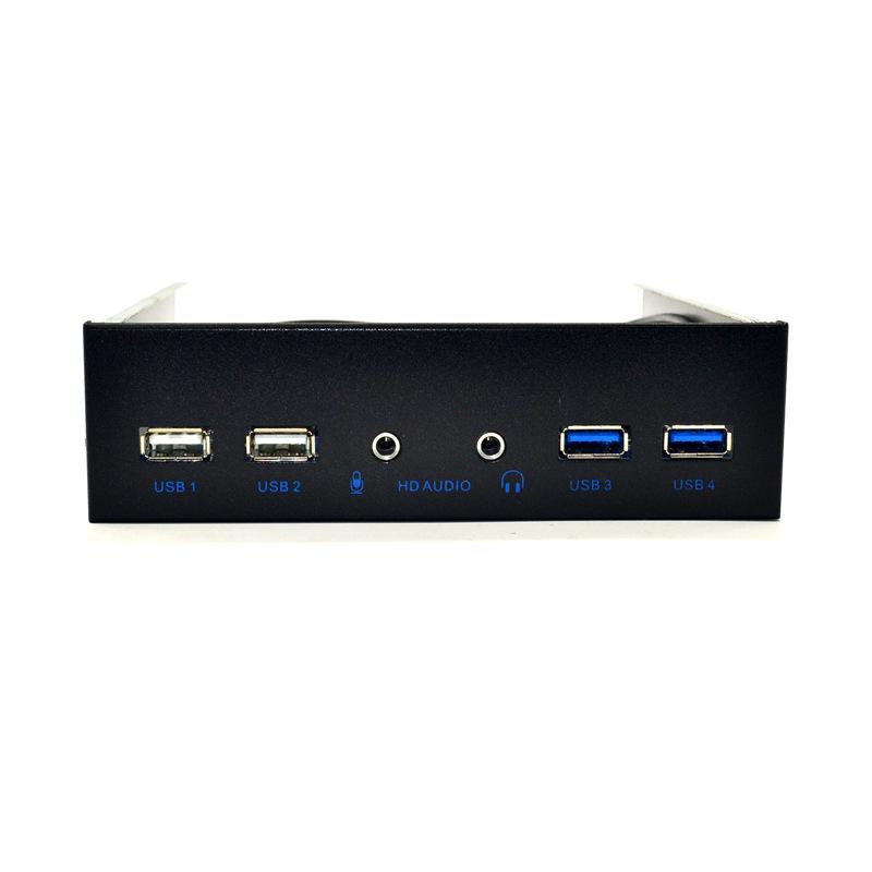USB3.0/2.0 Optical Drive & Audio Expansion Panel with 19-Pin HD-Audio