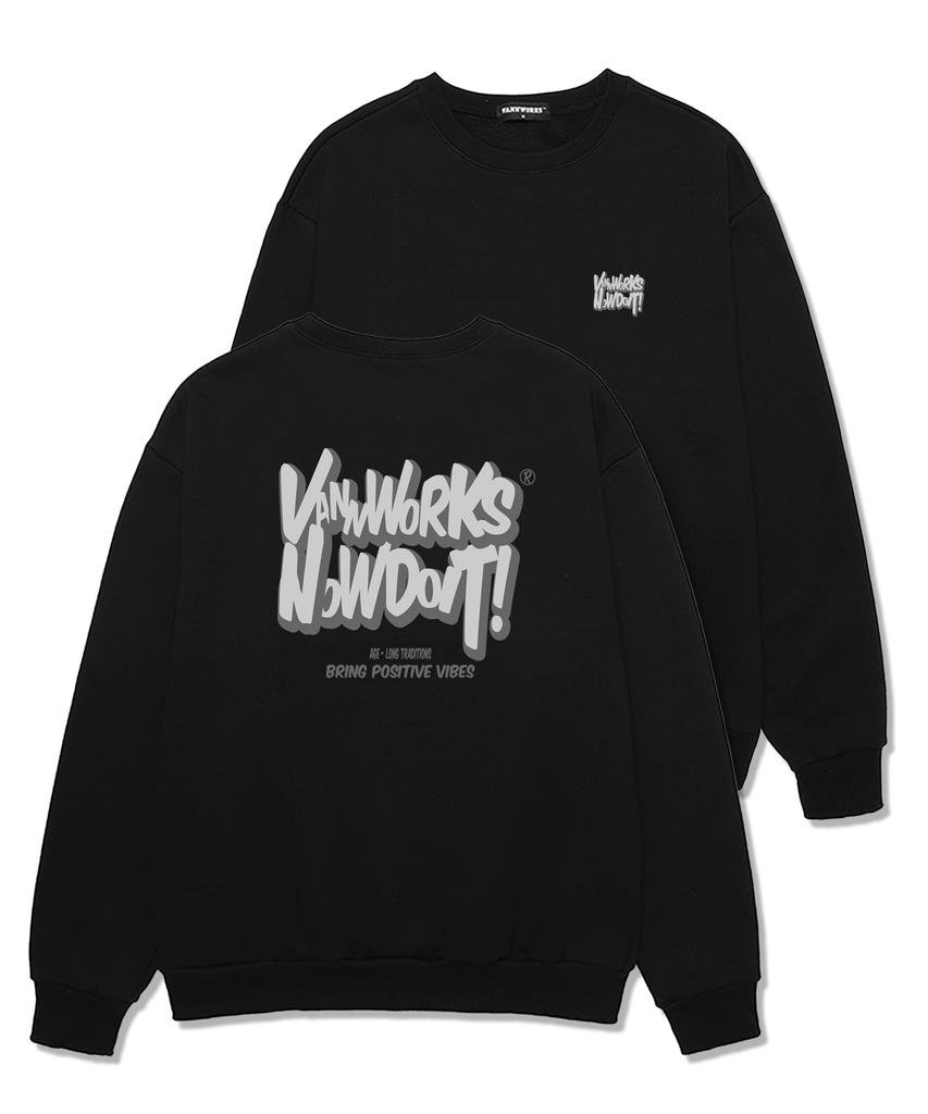 VANNWORKS Bring Now Oversized Sweatshirt (Vls0087) Black