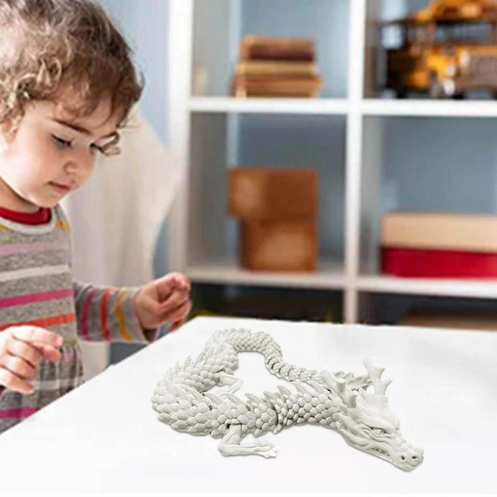 3D Articulated Chinese Dragon Long Chinese Dragon Ornament Joint Movable Dragon Model  Office