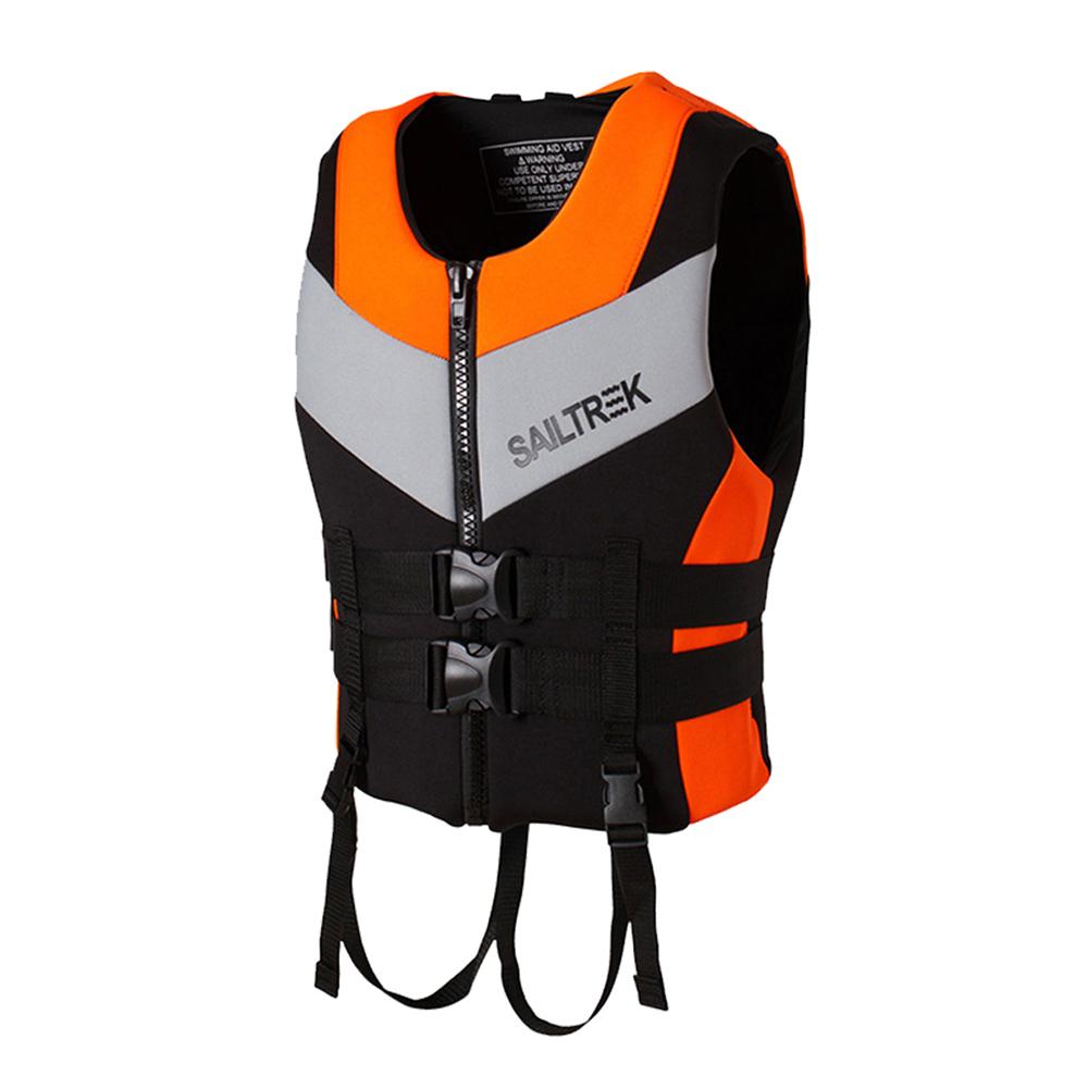

New Adults Neoprene Life Jackets Water Sport Floating Vest Kayak Ski Buoyancy Aid Sailing Boating Water Entertainment Project S (40-45KG)