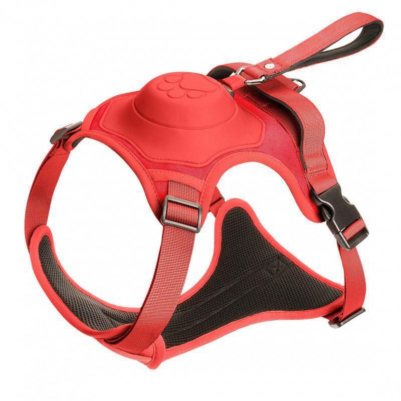 Dog leash, retractable chest and back, walking dog leash, medium-sized large dog pet vest type strap, anti-break free